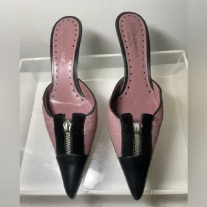 Saint Laurent YSL mule kiten heels shoes sz 38