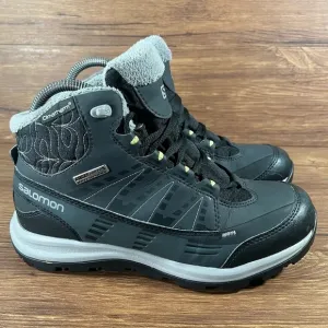 Salomon Kaina Black Waterproof Hiking Boots Women’s Size 6 Shoes