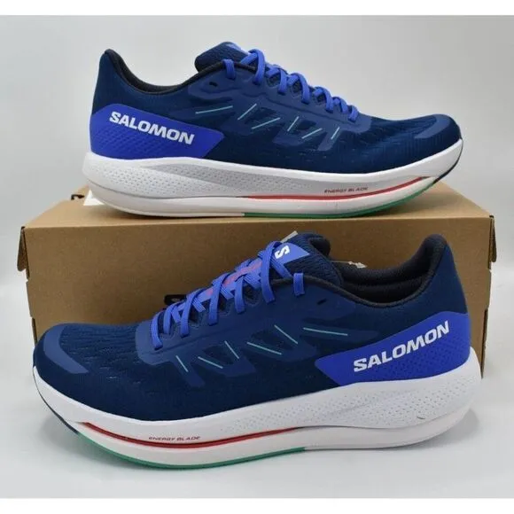 Salomon Mens Size 12 Spectur Estate Blue Mint Leaf Running Shoes Sneakers