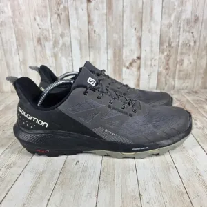 Salomon Outpulse Trail Running Shoes Lightweight Cushioned Gray Black Mens 11.5