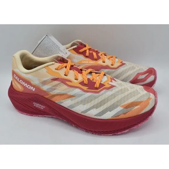 Salomon Womens Size 11 Aero Volt Peach Pink White Running Shoes Sneakers