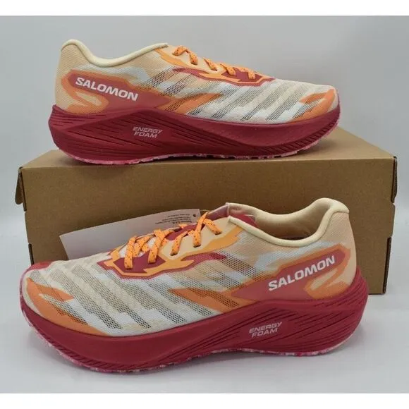 Salomon Womens Size 11 Aero Volt Peach Pink White Running Shoes Sneakers