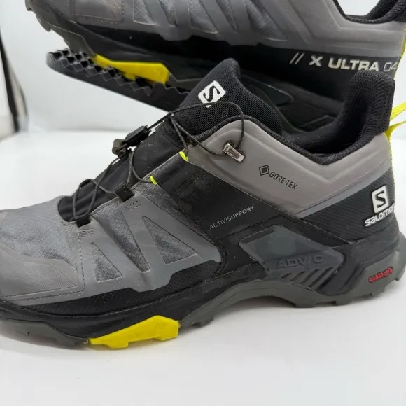 Salomon X Ultra 4 GTX Mens 10.5 Gore-Tex Hiking Shoes Trail Trekking Sneaker Low