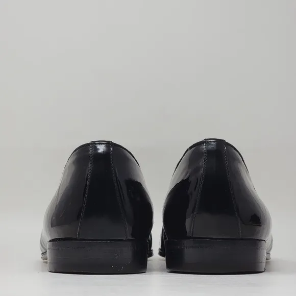 Salvatore Ferragamo Black Patent Leather Flats Shoes Women's Size US 9.5B