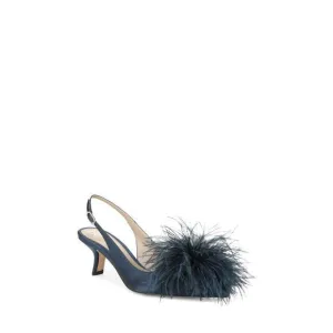 Sam Edelman‎ Bianka Feather Slingback Pump Elegant Party Heels Women