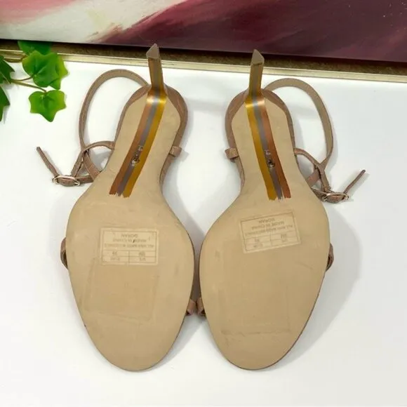 SAM EDELMAN Doran Strappy Sandal in Maple Croco Size 9