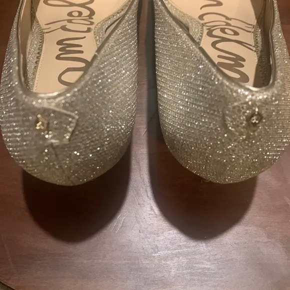 Sam Edelman Dori Light Champaign Kitten Heel Pumps. Size 8.5 M Beautiful Sparkle