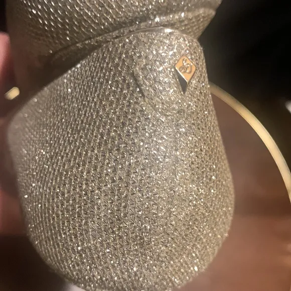 Sam Edelman Dori Light Champaign Kitten Heel Pumps. Size 8.5 M Beautiful Sparkle