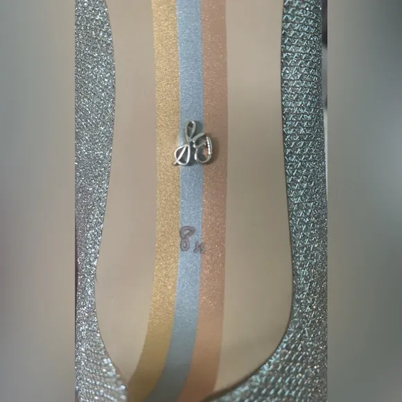 Sam Edelman Dori Light Champaign Kitten Heel Pumps. Size 8.5 M Beautiful Sparkle