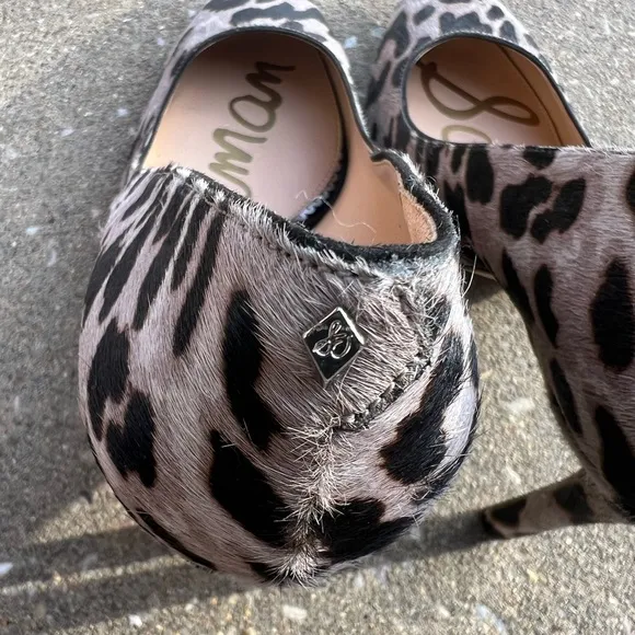 SAM EDELMAN High Heels Danna Dyed Cow Hair Animal Print Pumps Shoes Size 11