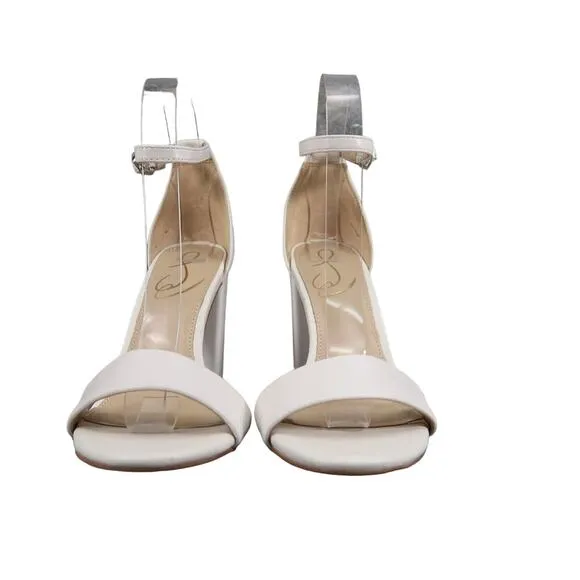 Sam Edelman Shoes Womens 6.5 Sandal Pumps Ankle Strap Block Heel Yaro Leather