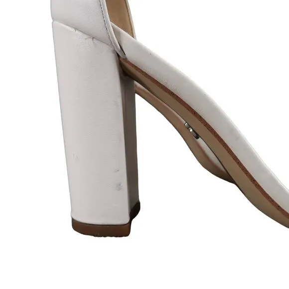 Sam Edelman Shoes Womens 6.5 Sandal Pumps Ankle Strap Block Heel Yaro Leather