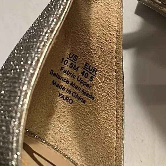 Sam Edelman Yaro light gold mesh Sz 10 1/2 M ankle strap  block heel sandals new