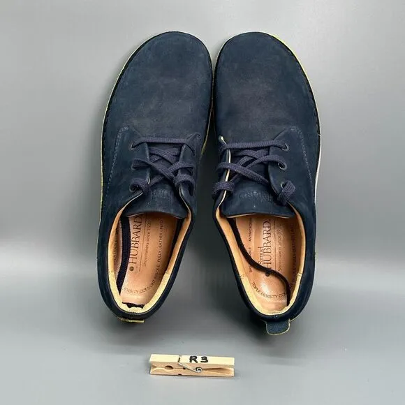 Samuel Hubbard Free Oxford Men's 10 Navy Nubuck Leather Shoes Lace-Up Formal