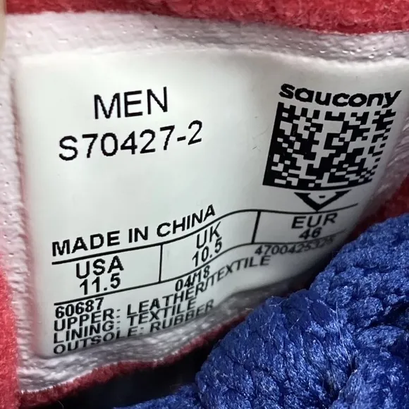 Saucony Men Jazz Low Pro USA Flag Patriotic Athletic Running Shoes Size 11.5