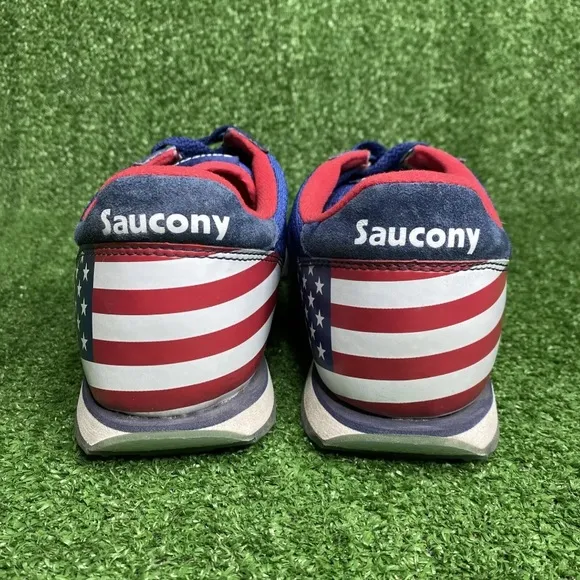 Saucony Men Jazz Low Pro USA Flag Patriotic Athletic Running Shoes Size 11.5