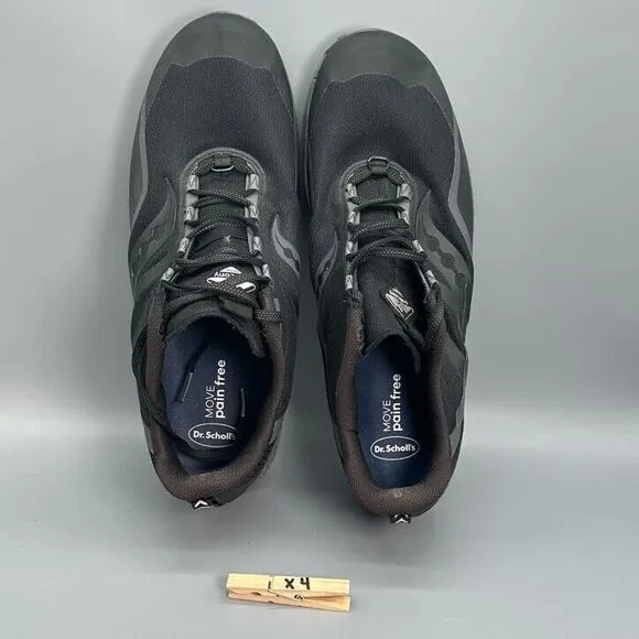 Saucony Peregrine 12 Men's 14 W Wide Black Athletic Shoes Lace-Up Low Sneakers