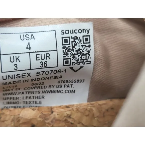 Saucony Shadow 6000 Moc Toe Sand Gum Men Shoes S70706-1 Size 4