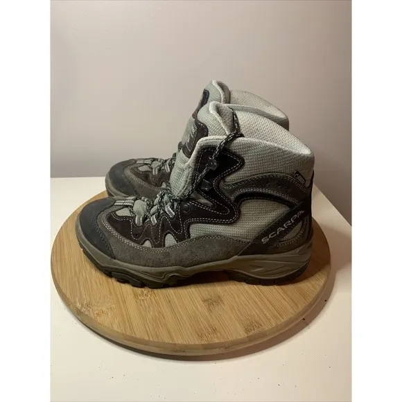 Scarpa ZG Womens Goretex Vibram Womens Size 7 Hiking Boots Shoes Gray