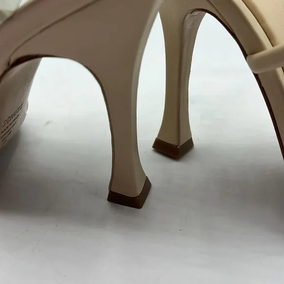 SCHUTZ Sz 10 Lovi Napps Cream Strappy High Heels NEW