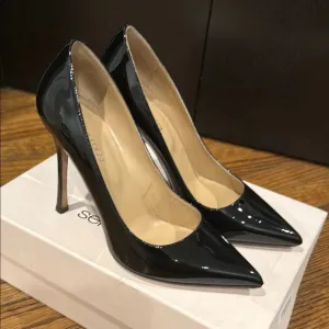 Sergio rossi Black Patent Leather Pumps