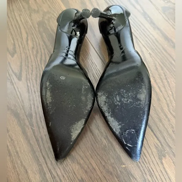 Sergio Rossi Pointed Toe Leather Heels Size 37