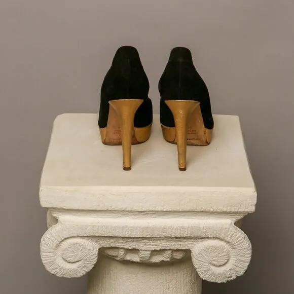 SERGIO ROSSI Suede Leather Pumps