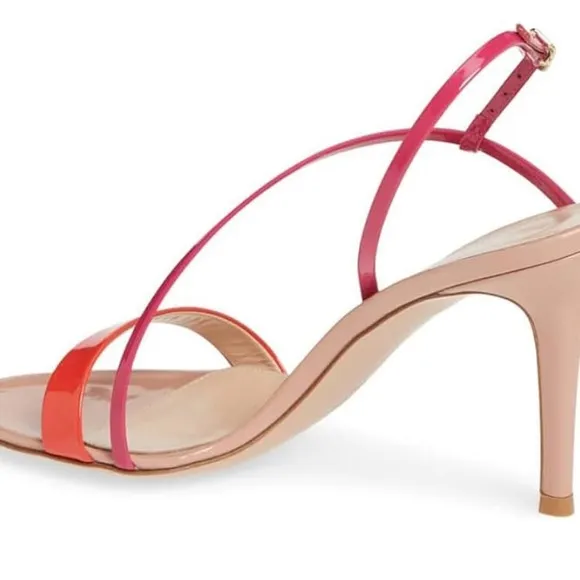Sexy &amp; Stylish Pink and Red Women's Sandals. Petite Size kn EUC