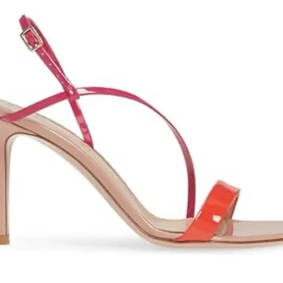 Sexy &amp; Stylish Pink and Red Women's Sandals. Petite Size kn EUC