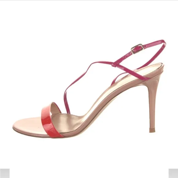 Sexy &amp; Stylish Pink and Red Women's Sandals. Petite Size kn EUC