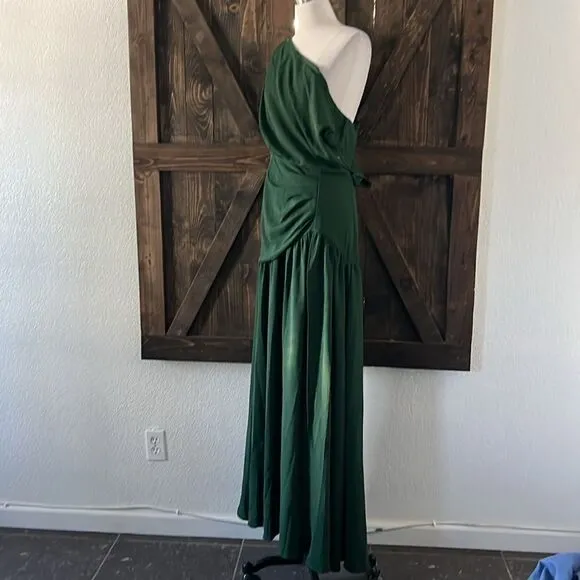 Sexy Women's Short Sleeve High Split Off Shoulder Long Party Dress XL
