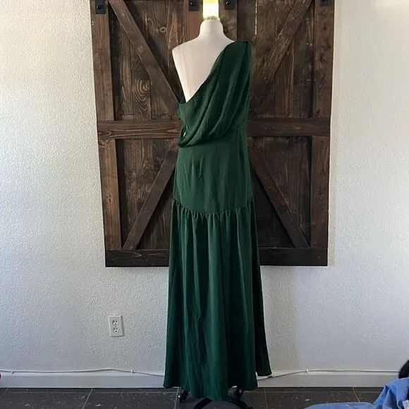 Sexy Women's Short Sleeve High Split Off Shoulder Long Party Dress XL