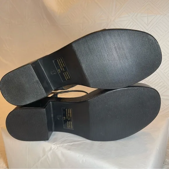 Seychelles Rest Assured Platform Heeled Sandals in Black Size 8.5