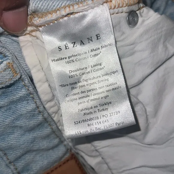Sezane Denim Boyfriend Jeans size 40