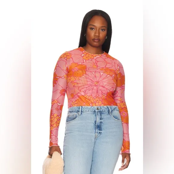 Show Me Your Mumu Daphne Top Velma Skirt Retro Garden Pink Retro Garden Small