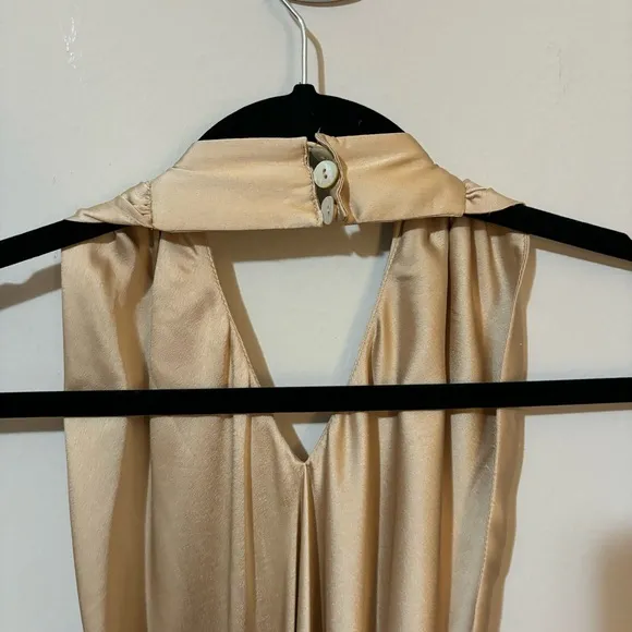 Show Me Your MuMu‎ Jasmine Maxi Dress Satin Look Sleeveless Halter