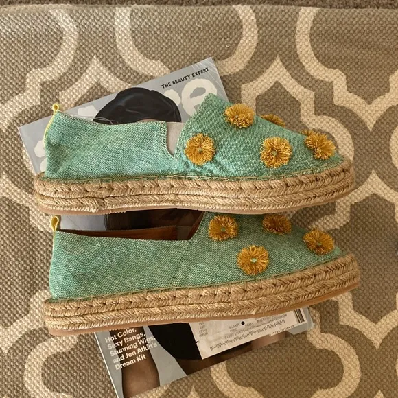 “Silvia Cobos” SC Soil Mocasines leather flat espadrilles; size 8; NWOT/no box