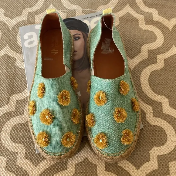 “Silvia Cobos” SC Soil Mocasines leather flat espadrilles; size 8; NWOT/no box