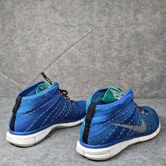 Size 10.5 - Nike Free Flyknit Chukka Hyper Grape Blue Men Running‎ Sneaker Shoes