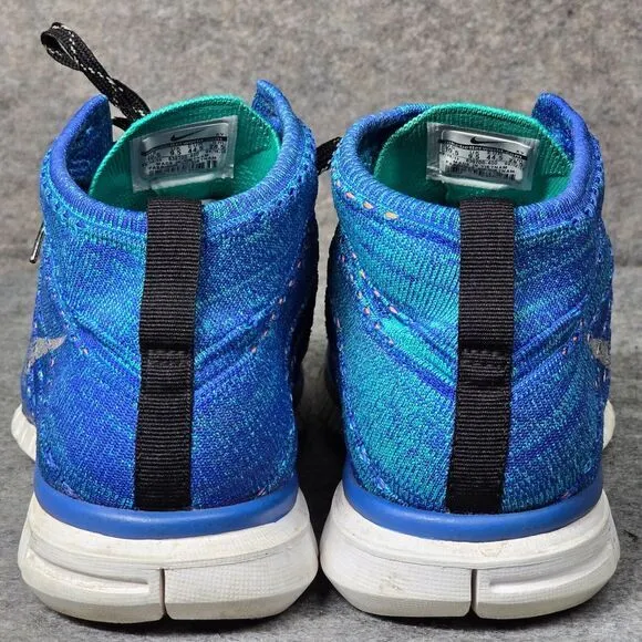 Size 10.5 - Nike Free Flyknit Chukka Hyper Grape Blue Men Running‎ Sneaker Shoes