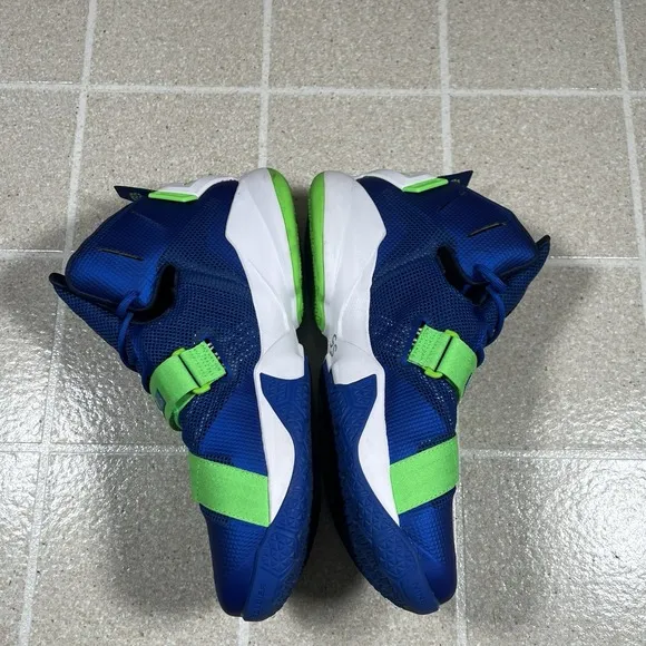 Size 12 Nike LeBron Soldier 9 Sprite Men Basketball Shoes 749417-441