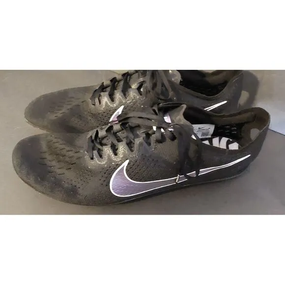 Size 13 - Nike Zoom Victory Elite 2 Black‎ Indigo Fog Running Shoes Spikes #453