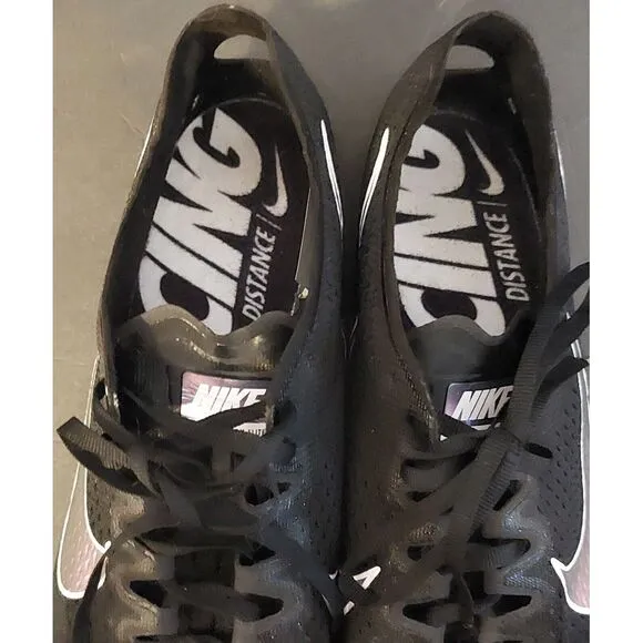 Size 13 - Nike Zoom Victory Elite 2 Black‎ Indigo Fog Running Shoes Spikes #453