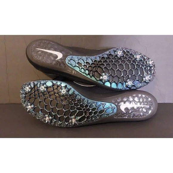 Size 13 - Nike Zoom Victory Elite 2 Black‎ Indigo Fog Running Shoes Spikes #453