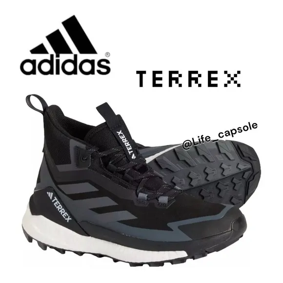 Size 7 Adidas Black TERREX Free Hiker GORE-TEX 2.0 Hiking Shoes Women's New