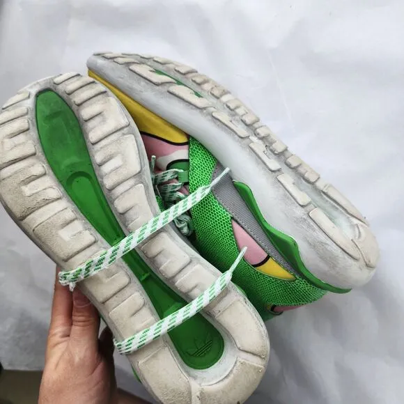 Size 8 - Adidas JS Tubular Yellow Sneakers Shoes Men Jeremy Scott Colorful