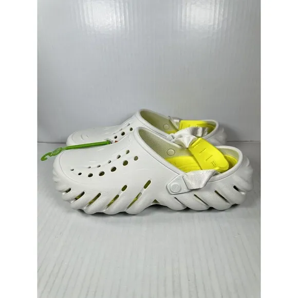 Size 9 Crocs Echo Clog Moonlight Men Slip On Casual LifeStlye Sandal 207937-1NK
