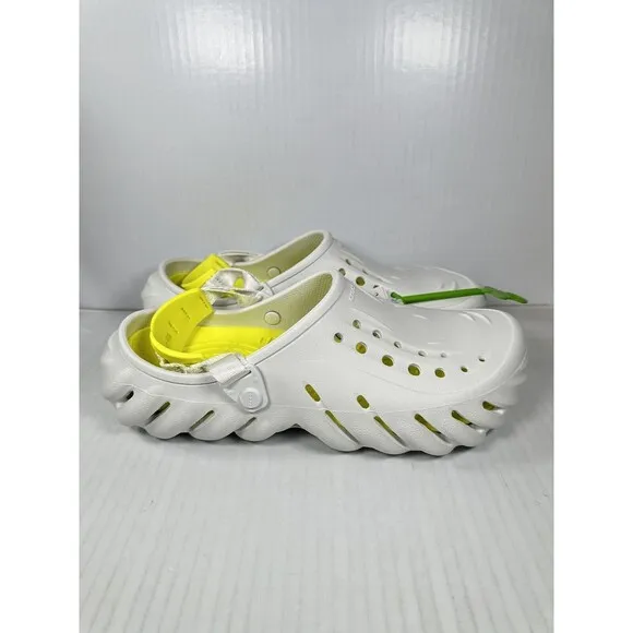 Size 9 Crocs Echo Clog Moonlight Men Slip On Casual LifeStlye Sandal 207937-1NK
