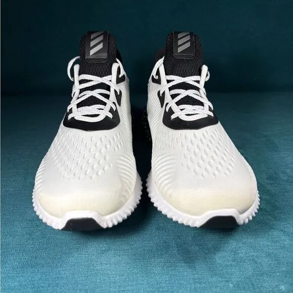 Size 10 - Men’s Adidas Alphabounce 1 white and black shoes
