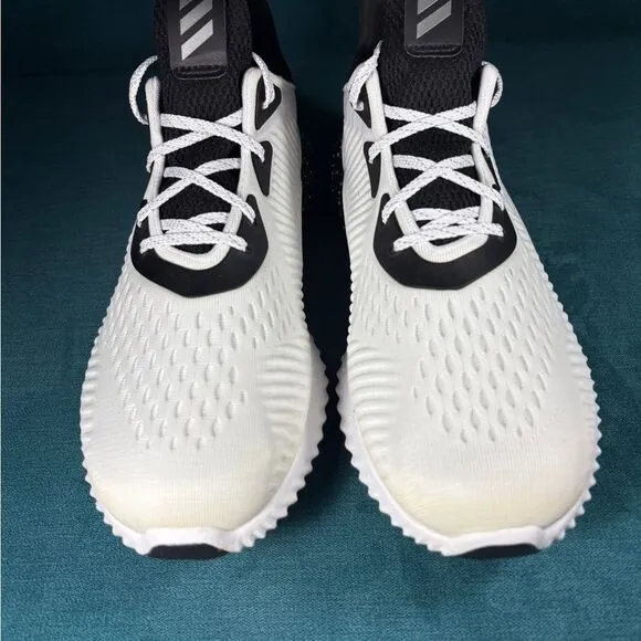 Size 10 - Men’s Adidas Alphabounce 1 white and black shoes